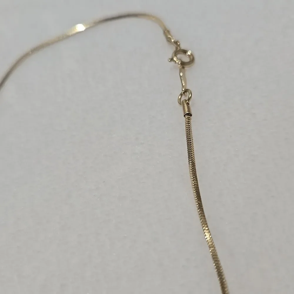 14k Gold Plated Necklace with Stunning Pink Crystal Heart Pendant
